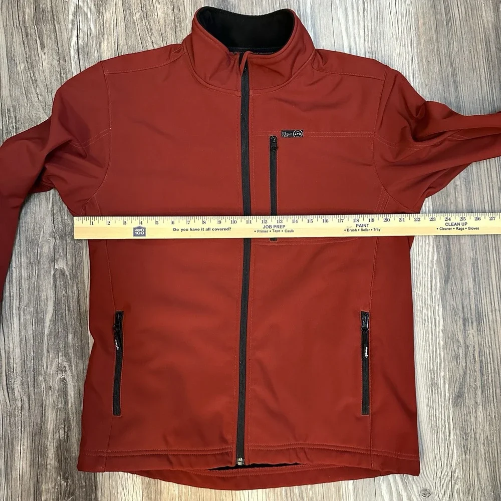 ATG by Wrangler Men's Trail Jacket Size Medium Red Black Trim‎ Zipper